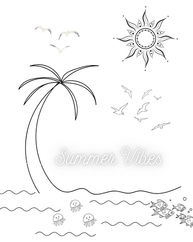 AFGP Coloring Page - Summer