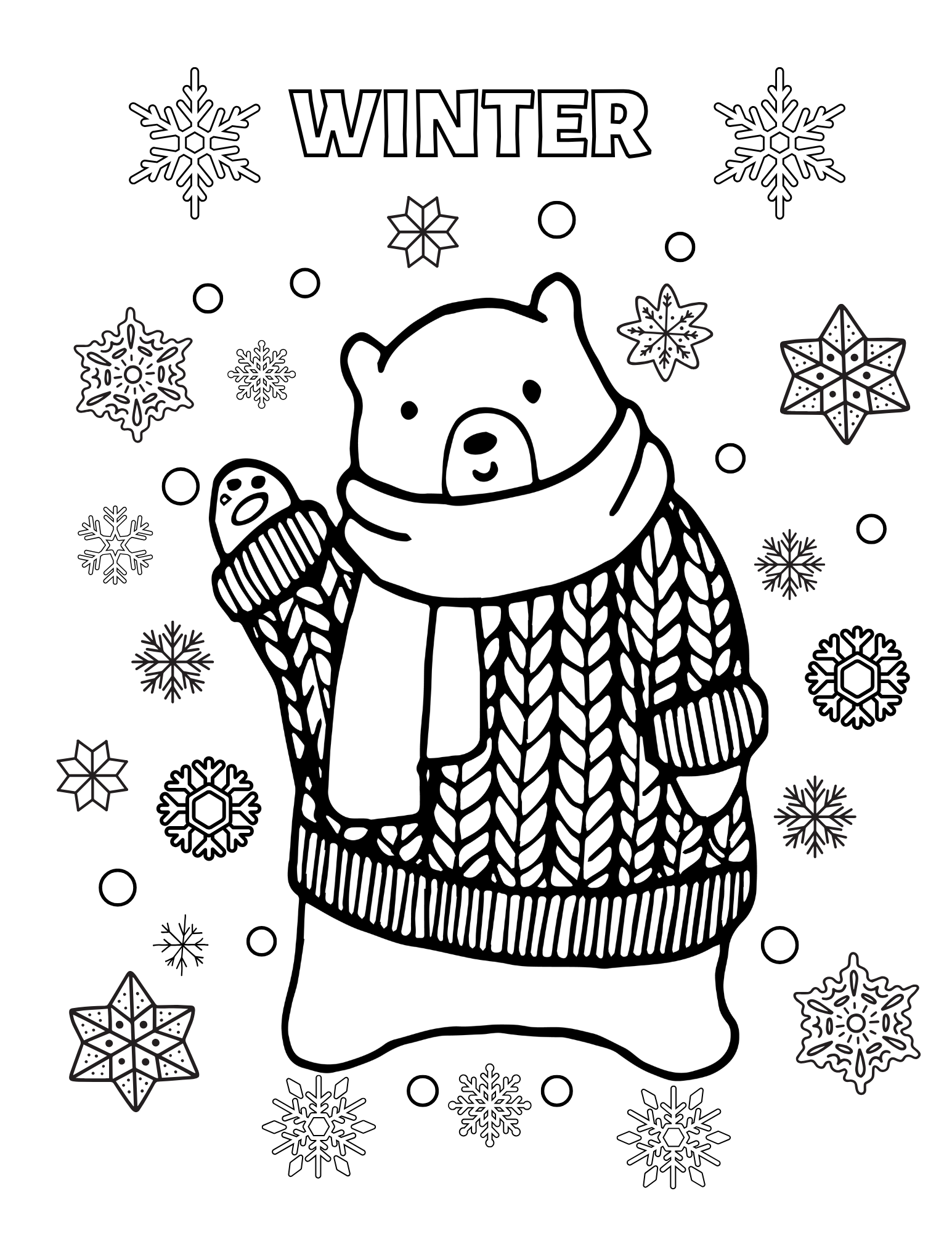 AFGP Coloring Page - Winter Wonderland