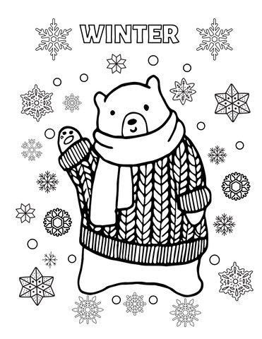 AFGP Coloring Page - Winter Wonderland