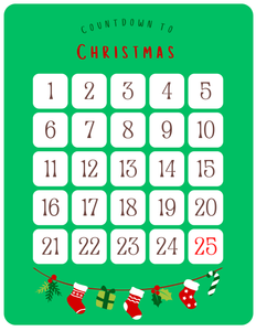 AFGP Coloring Page - Christmas Countdown