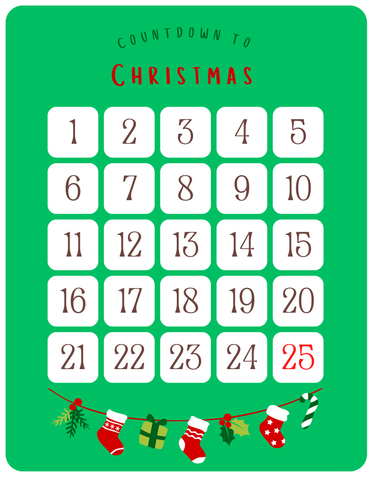 AFGP Coloring Page - Christmas Countdown