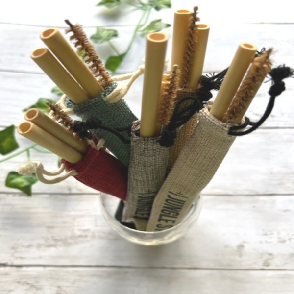Bamboo Reusable Straw Set