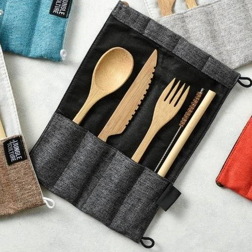 Bamboo Reusable Utensil Set