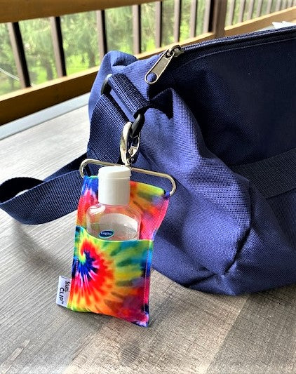 Tie Dye SaniClip™ | Standard Size Hand Sanitizer Holder